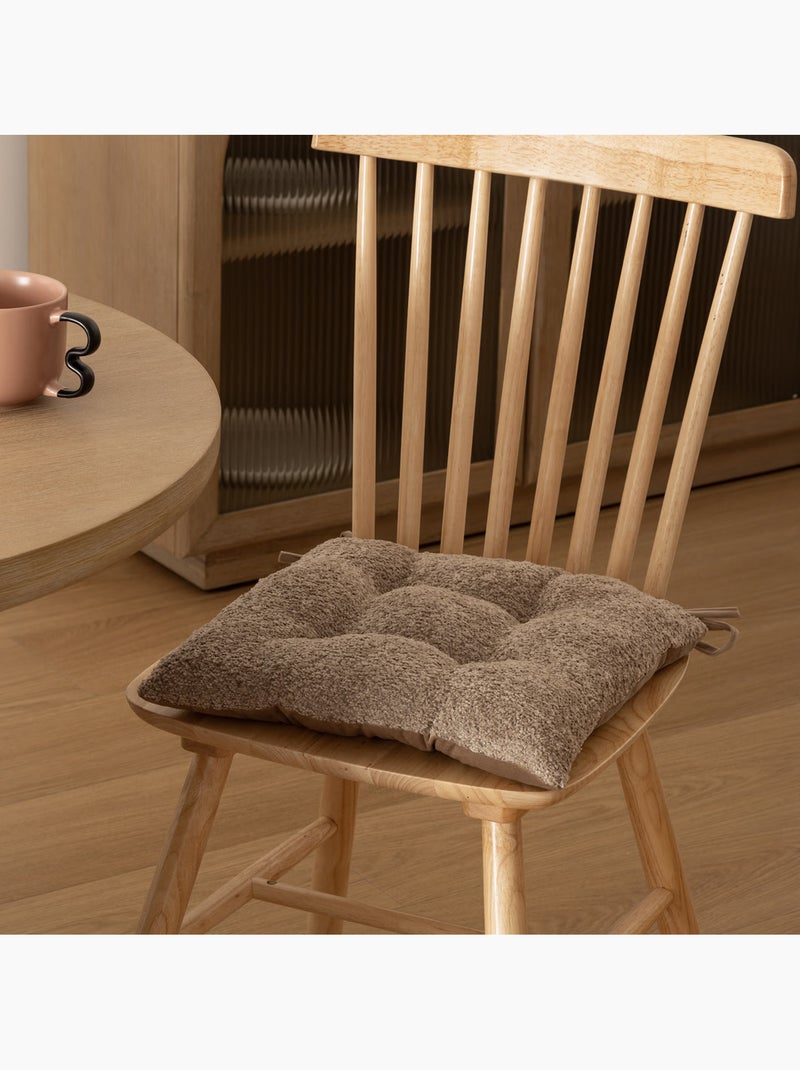 Galette de chaise bouclette Lin - Kiabi