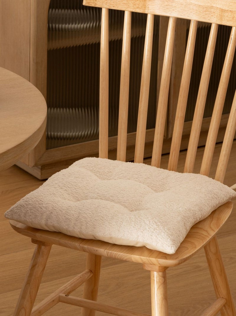 Galette de chaise bouclette SOANA Blanc - Kiabi