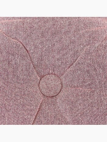 Galette de chaise capitonnée unie