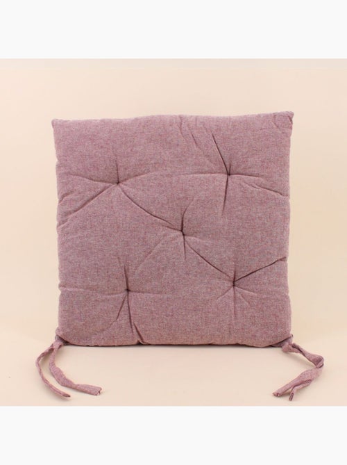 Galette de chaise capitonnée unie - Kiabi