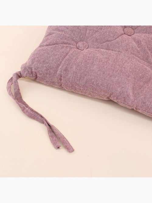 Galette de chaise capitonnée unie - Kiabi