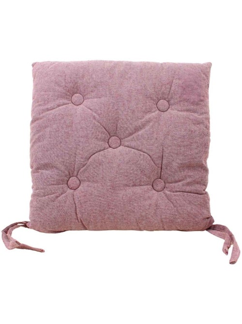 Galette de chaise capitonnée unie - Kiabi