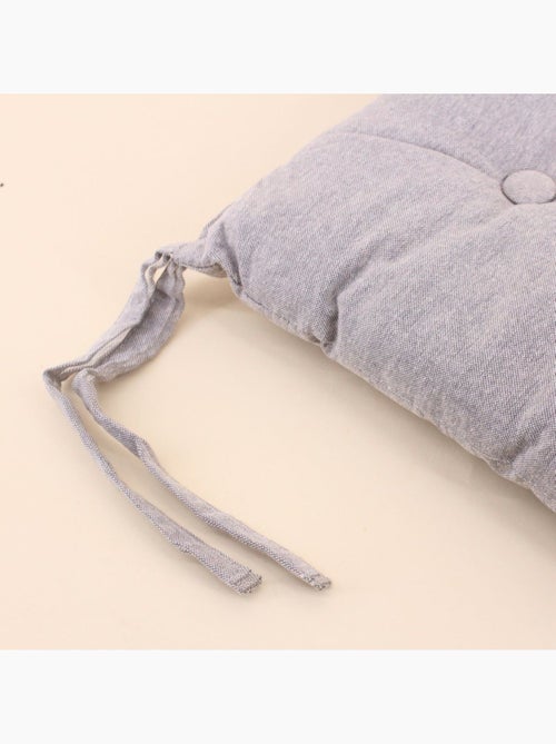 Galette de chaise capitonnée unie - Kiabi