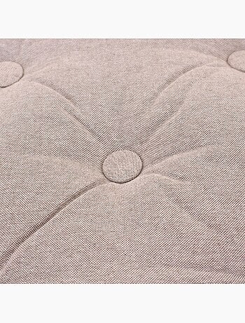 Galette de chaise capitonnée unie