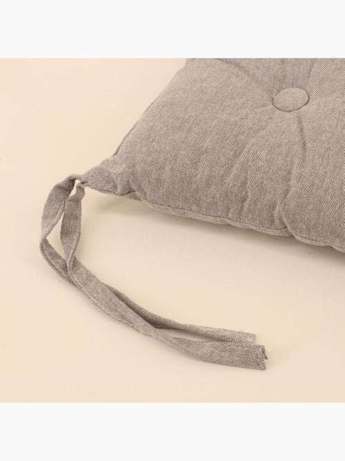 Galette de chaise capitonnée unie - Kiabi