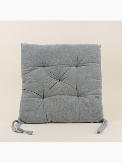 Galette de chaise capitonnée unie - Kiabi