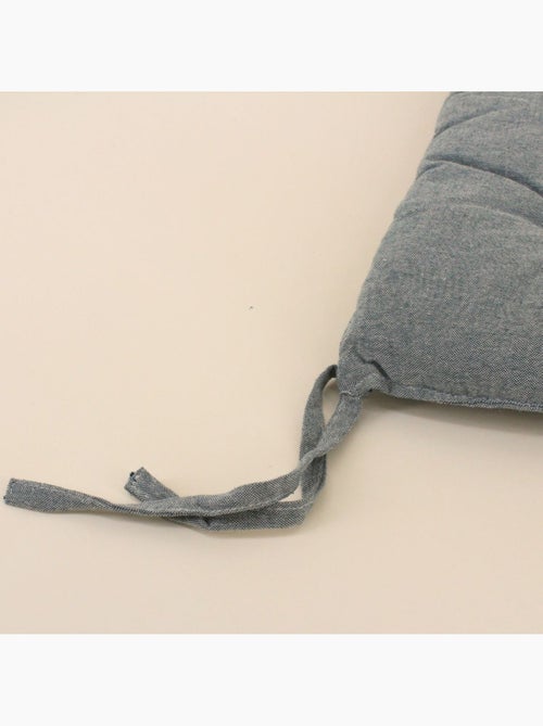 Galette de chaise capitonnée unie - Kiabi