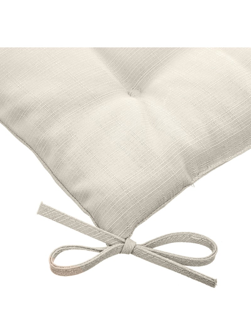 Galette de chaise carrée 4 points KORAI Beige - Kiabi