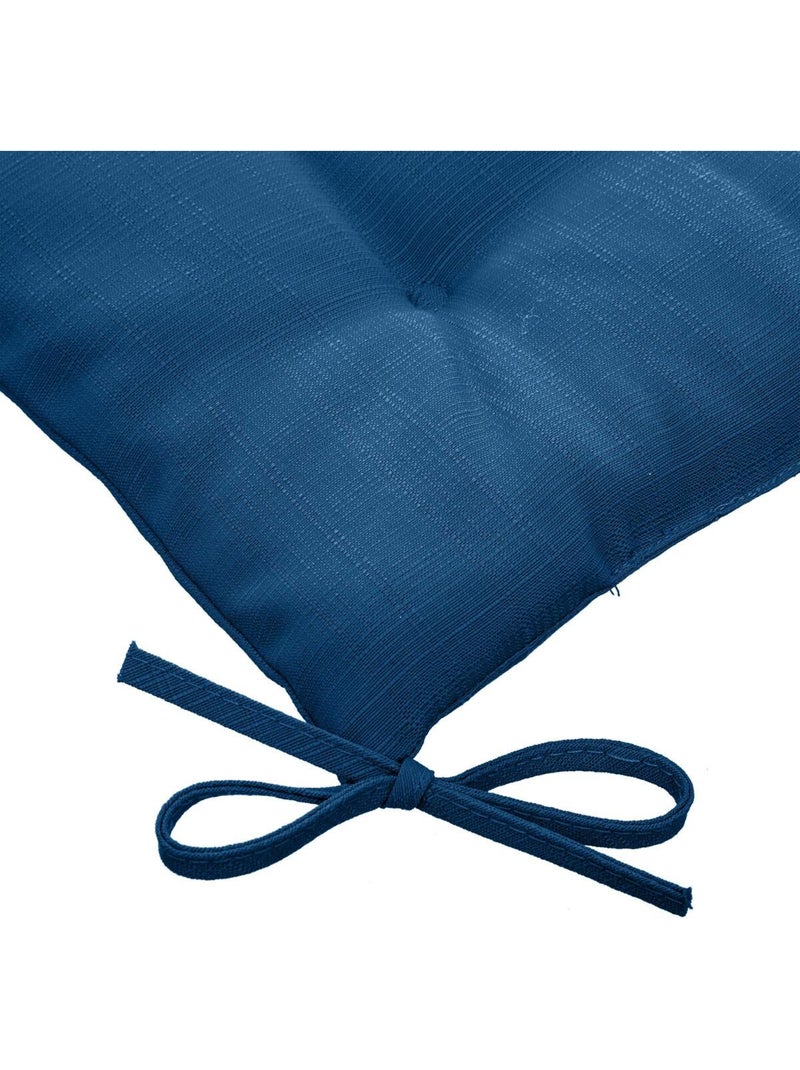 Galette de chaise carrée 4 points KORAI Indigo - Kiabi