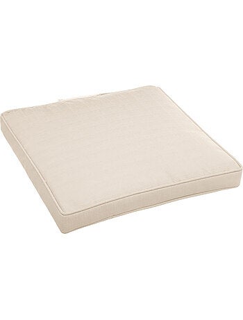 Galette de chaise carrée à scratch déhoussable KORAI