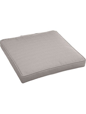 Galette de chaise carrée à scratch déhoussable KORAI