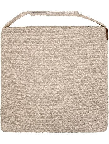 Galette de chaise carrée à scratch déhoussable solfia