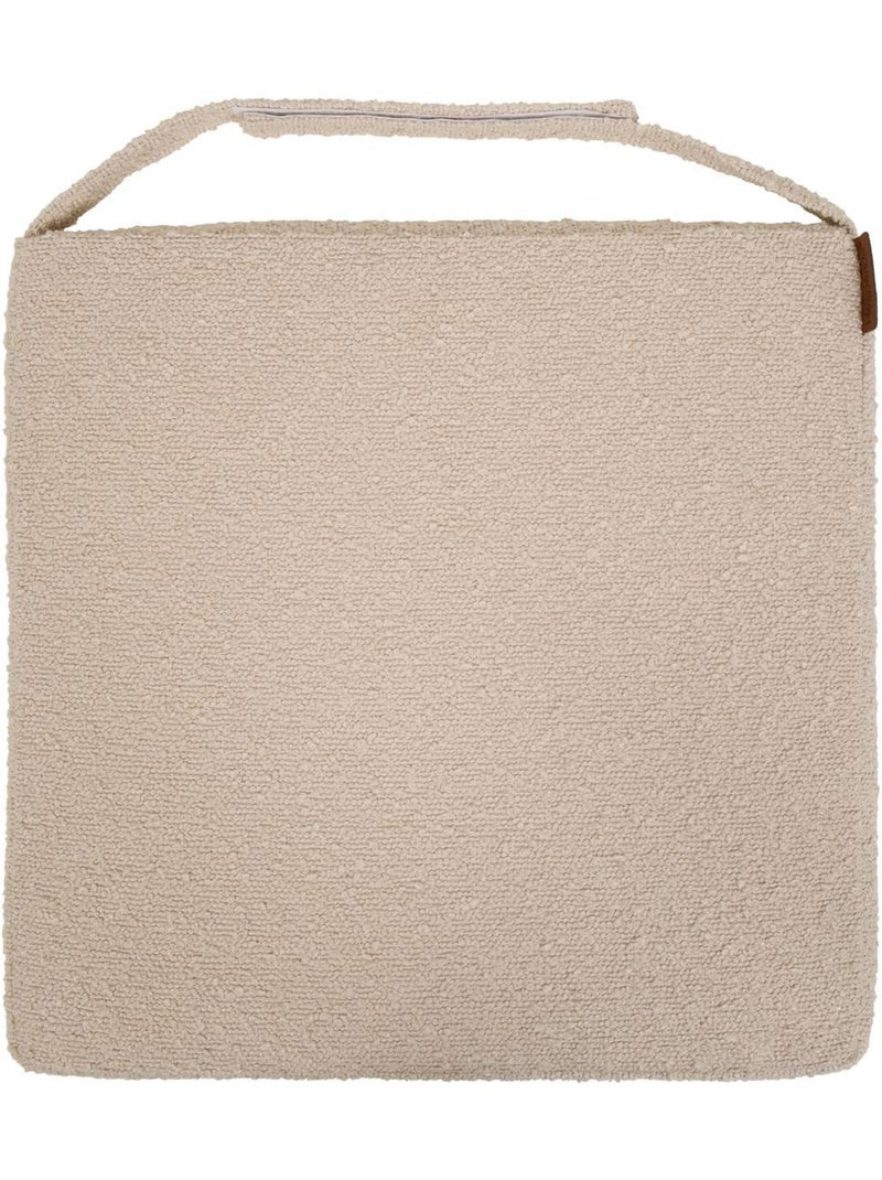 Galette de chaise carrée à scratch déhoussable solfia Beige - Kiabi