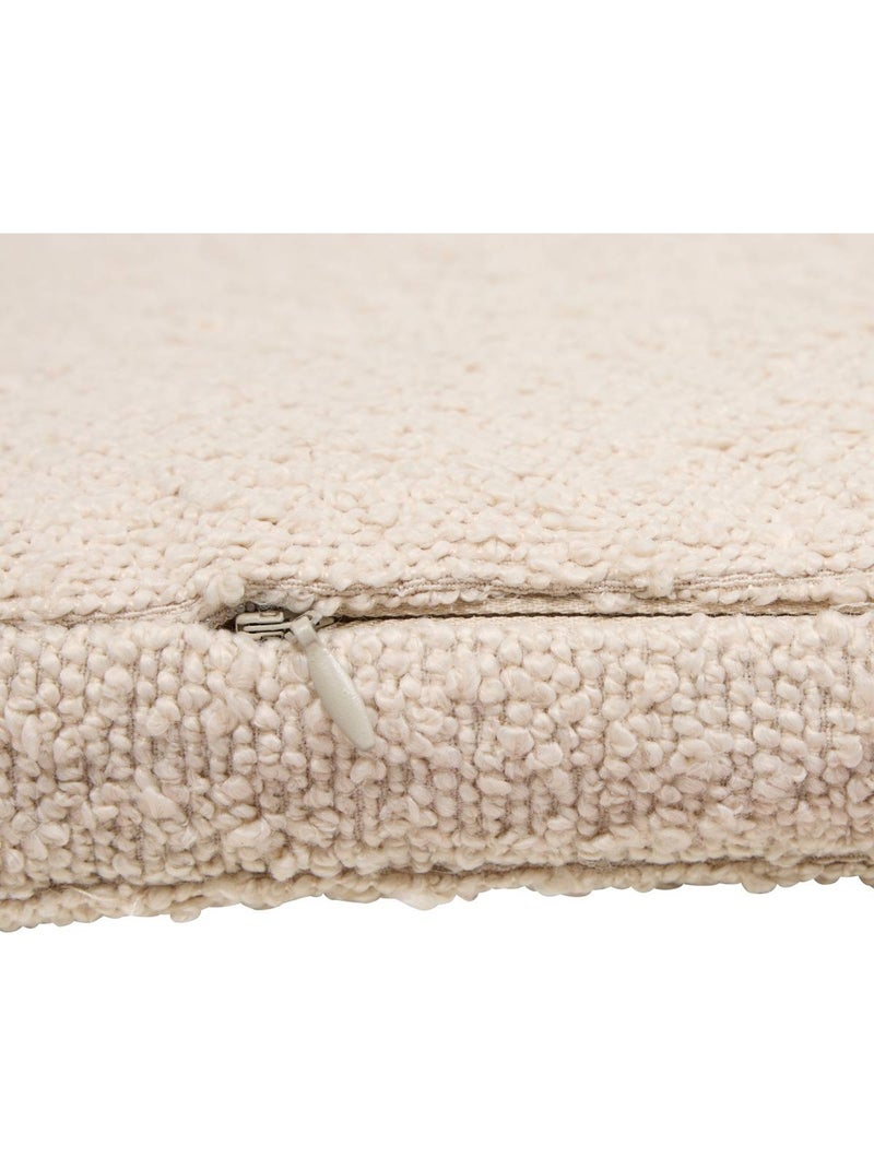 Galette de chaise carrée à scratch déhoussable solfia Beige - Kiabi