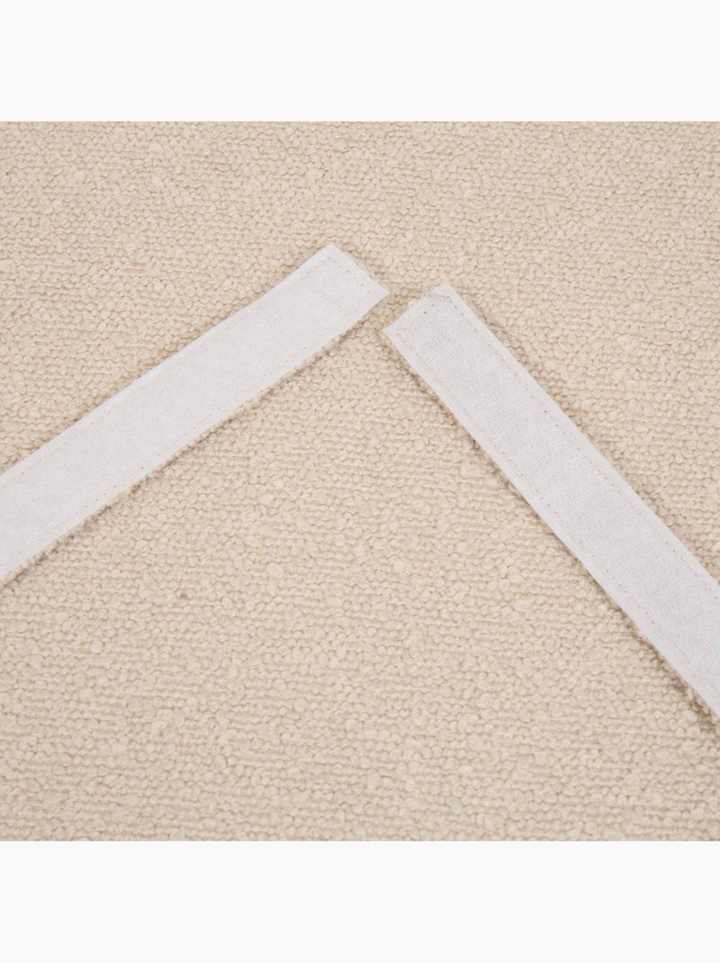 Galette de chaise carrée à scratch déhoussable solfia Beige - Kiabi