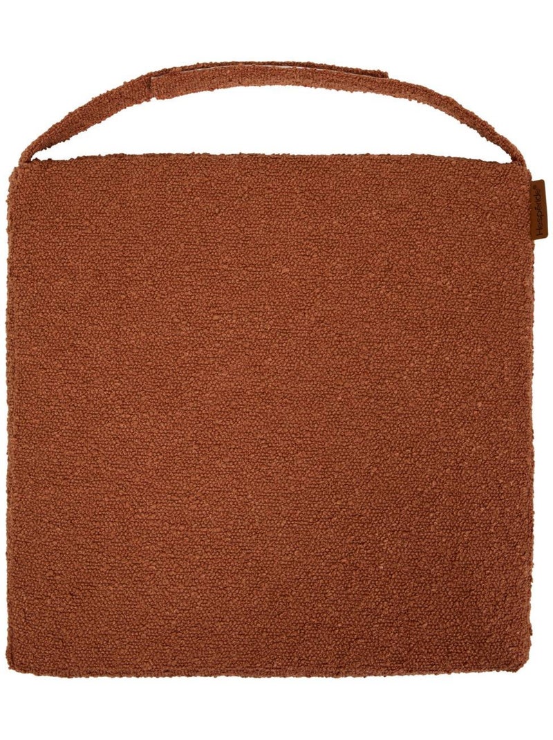 Galette de chaise carrée à scratch déhoussable solfia Terracotta - Kiabi