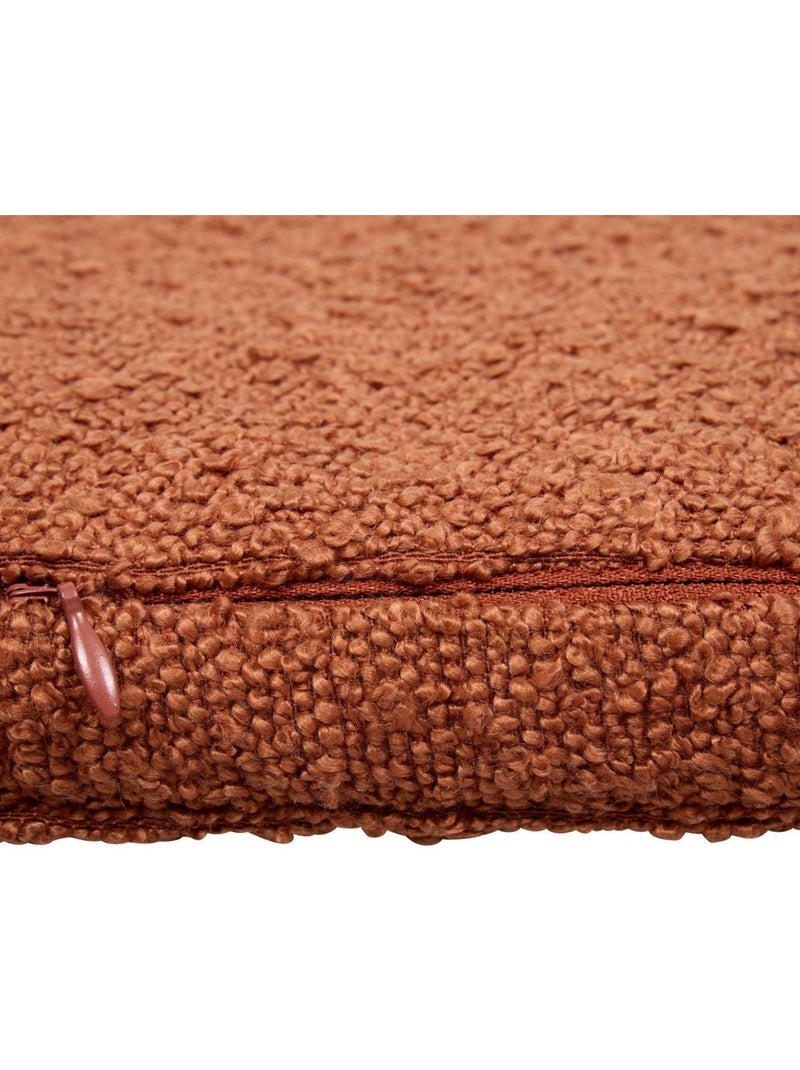 Galette de chaise carrée à scratch déhoussable solfia Terracotta - Kiabi