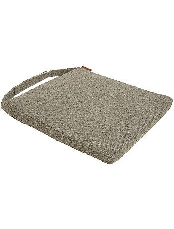 Galette de chaise carrée à scratch déhoussable solfia