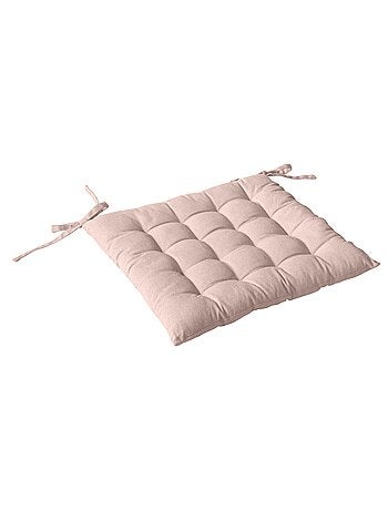 Galette de chaise carrée capitonnée en coton PANAMA