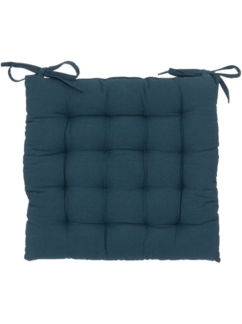 Galette de chaise carrée en coton ANJALI - Kiabi