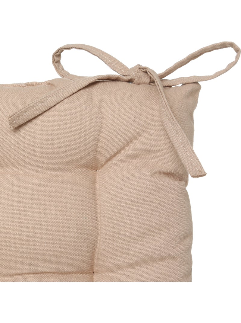 Galette de chaise carrée en coton ANJALI Lin - Kiabi