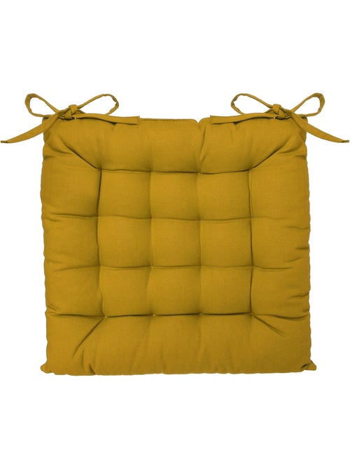 Galette de chaise carrée en coton ANJALI - Kiabi