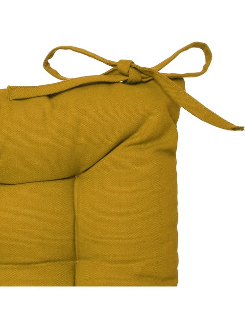 Galette de chaise carrée en coton ANJALI - Kiabi