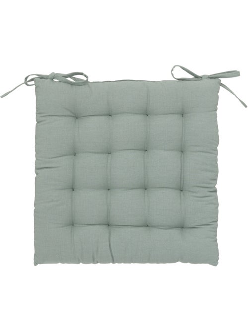 Galette de chaise carrée en coton ANJALI - Kiabi