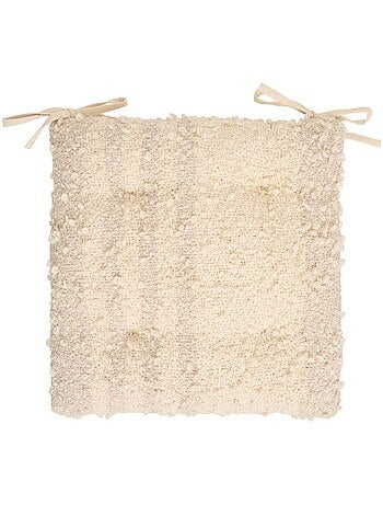 Galette de chaise carrée en coton BERYL