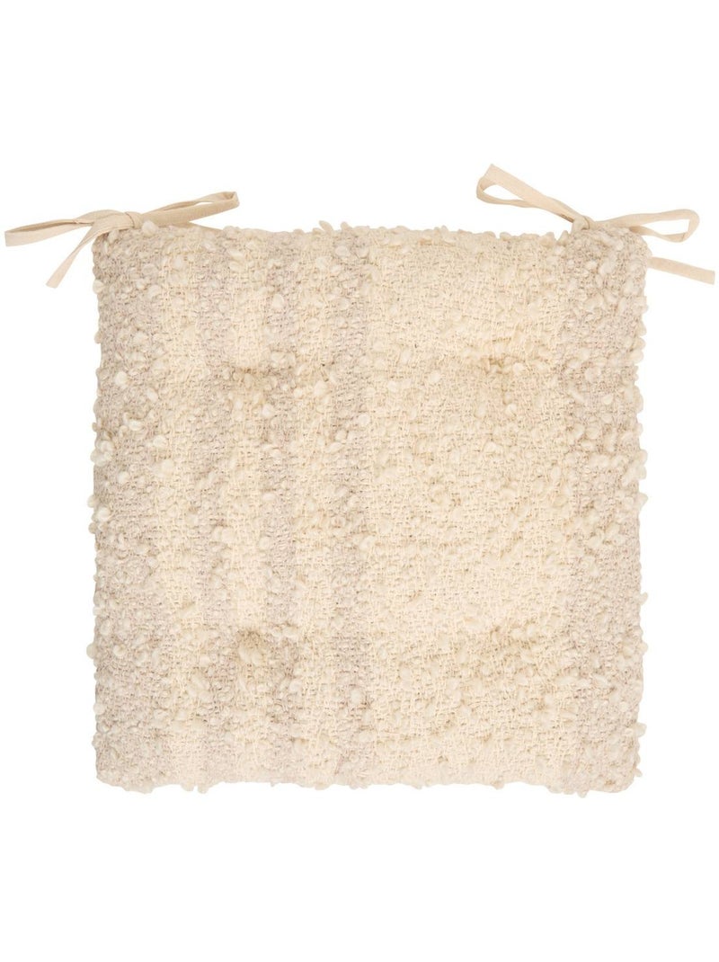 Galette de chaise carrée en coton beryl Lin - Kiabi