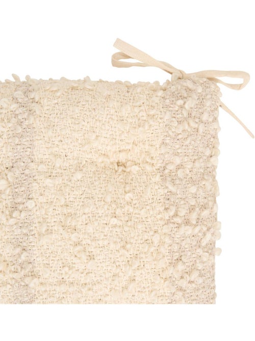 Galette de chaise carrée en coton BERYL - Kiabi