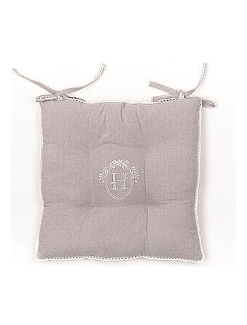 Galette de chaise coton uni CHARME