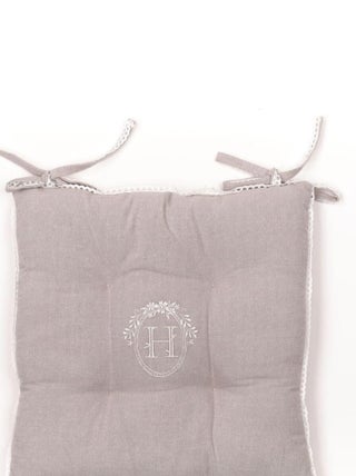 Galette de chaise coton uni CHARME