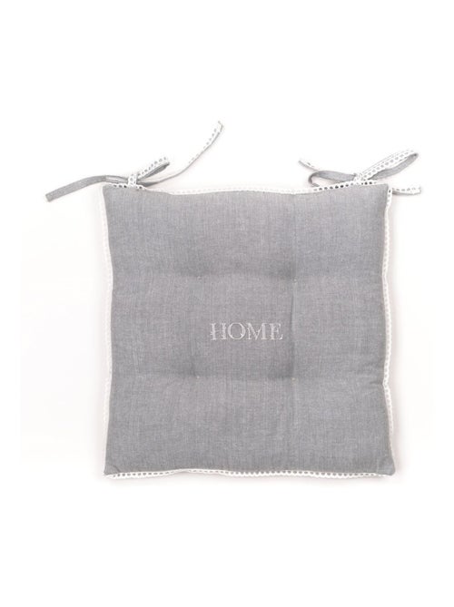 Galette de chaise coton uni CHARME - Kiabi