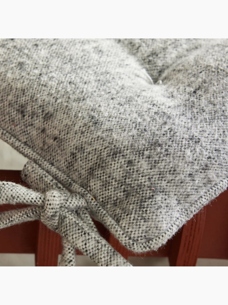 Galette de chaise coton Uni MOUNTAIN Gris clair - Kiabi