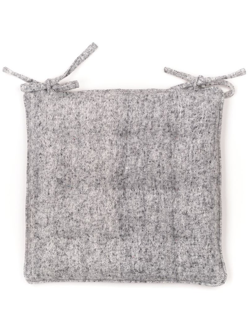 Galette de chaise coton Uni MOUNTAIN Gris clair - Kiabi