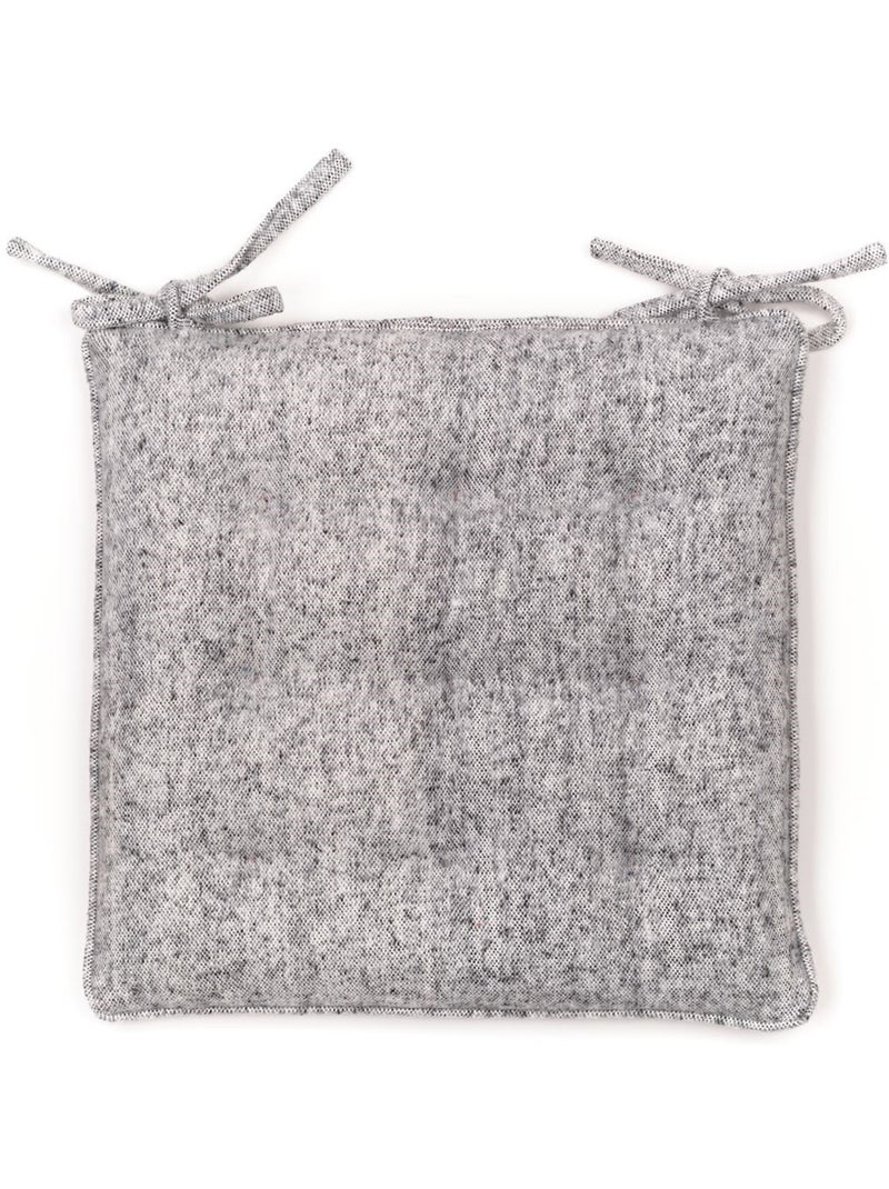 Galette de chaise coton Uni MOUNTAIN Gris clair - Kiabi