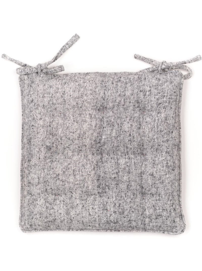 Galette de chaise coton Uni MOUNTAIN Gris clair - Kiabi