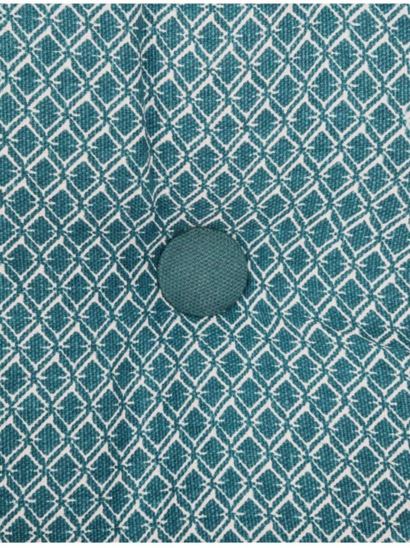 Galette de chaise & Coussin de sol - Atmosphera - Coton Bleu canard - Kiabi