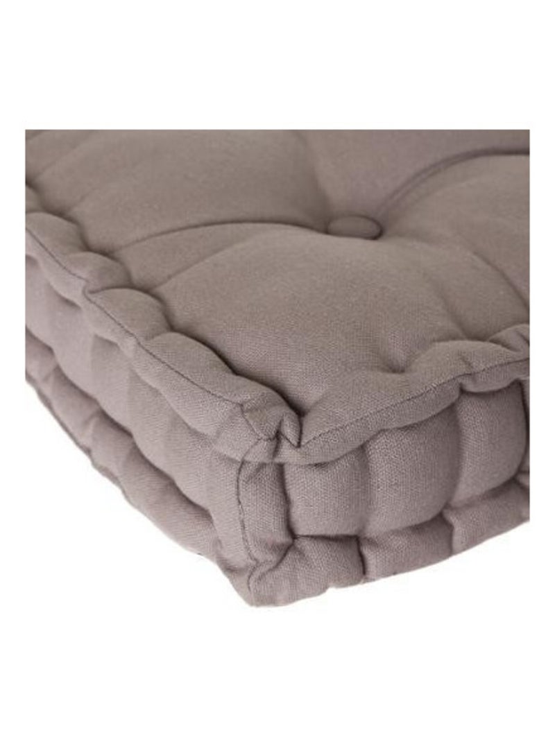 Galette de chaise & Coussin de sol - Atmosphera - Coton Gris - Kiabi