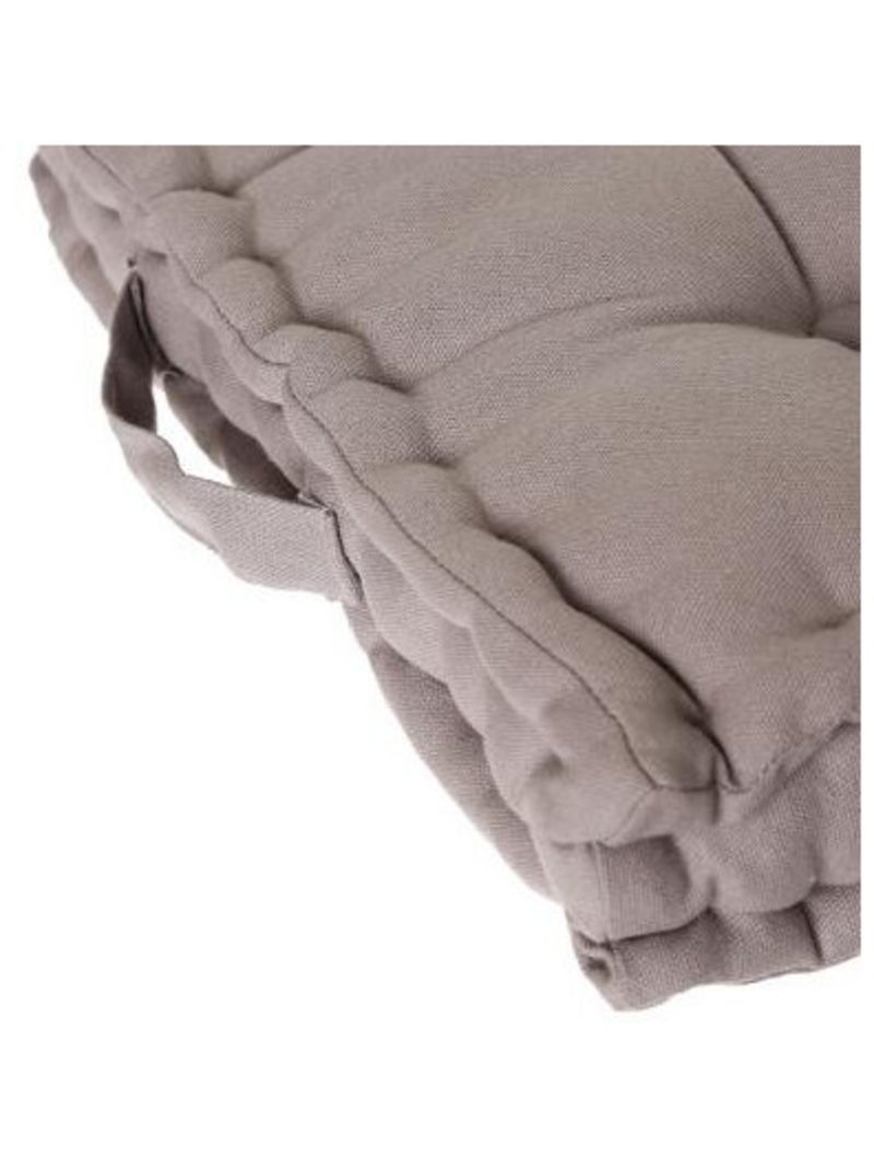 Galette de chaise & Coussin de sol - Atmosphera - Coton Gris - Kiabi