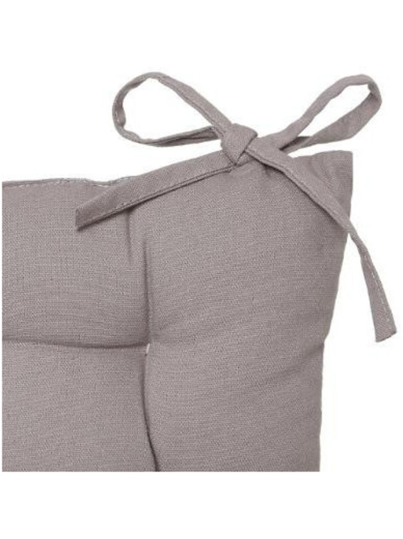 Galette de chaise & Coussin de sol - Atmosphera - Coton Gris - Kiabi