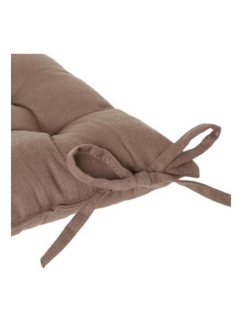 Galette de chaise & Coussin de sol - Atmosphera - Coton Gris taupe - Kiabi