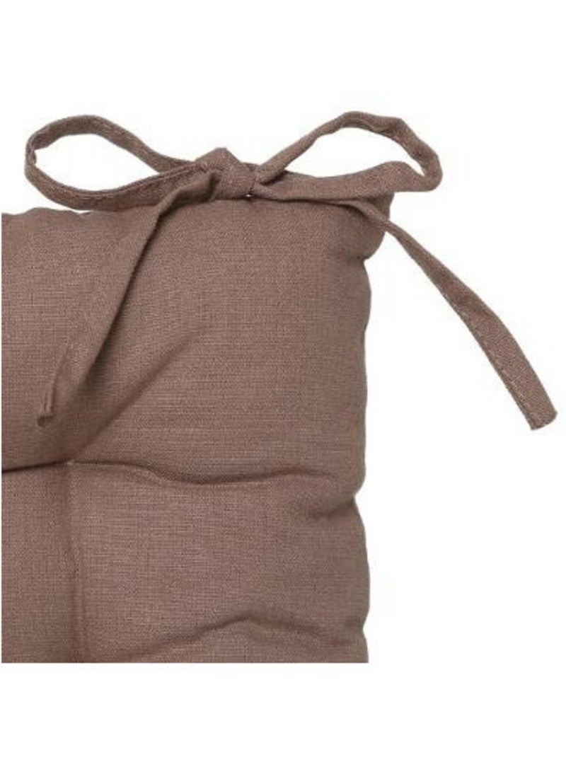 Galette de chaise & Coussin de sol - Atmosphera - Coton Gris taupe - Kiabi