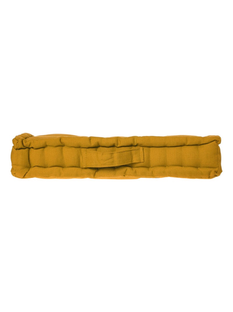 Galette de chaise & Coussin de sol - Atmosphera - Coton Jaune foncé - Kiabi