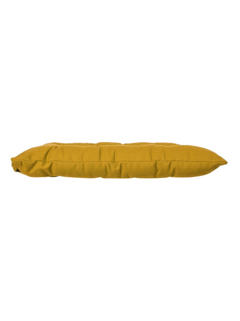 Galette de chaise & Coussin de sol - Atmosphera - Coton Jaune foncé - Kiabi