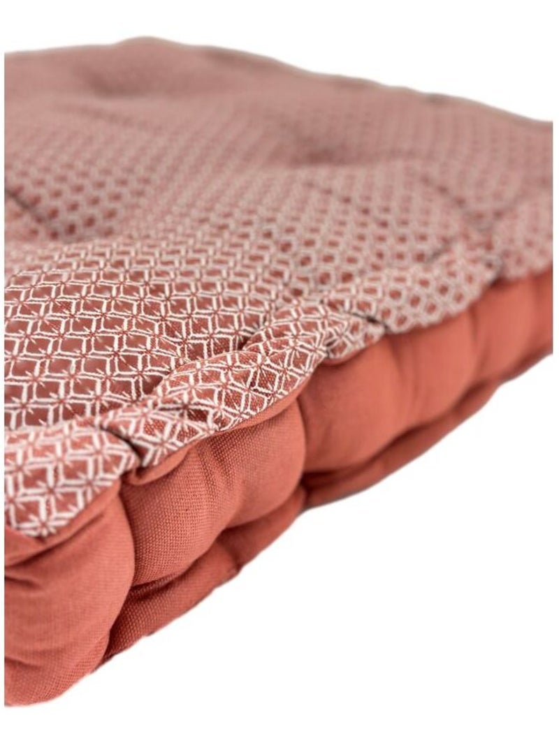 Galette de chaise & Coussin de sol - Atmosphera - Coton Terracotta - Kiabi