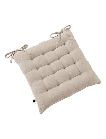Galette de chaise & Coussin de sol - L'effet papillon - 100% gaze de coton 125 gr/m²
