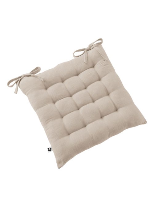 Galette de chaise & Coussin de sol - L'effet papillon - 100% gaze de coton 125 gr/m² - Kiabi