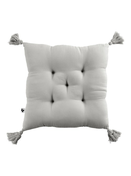 Galette de chaise & Coussin de sol - L'effet papillon - 100% gaze de coton 125 gr/m² - Kiabi